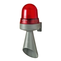 Werma Red LED Flashing Beacon with Sounder