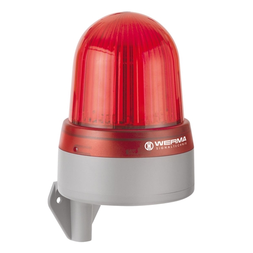 WERMA LED PERMANENT/FLASH/EVS SOUNDER RED 115/240V