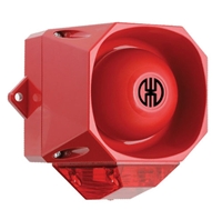 Werma Flash/Sounder 32 tone 9-60VDC Red/Red