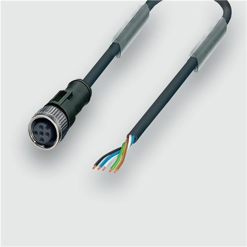 LUTZE SENSOR CABLE M12 STRAIGHT FEMALE 5 POLE