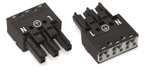 WAGO BLACK SOCKET 3 POLE (PK 100)