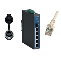 Lutze 5 Port Industrial Ethernet Switch Kit