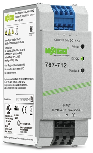 WAGO ECO 1-PH PS 2.5A, 24V DC