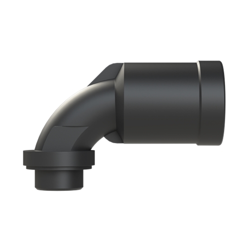 PMA M20 NW17 90DEG CURVED ELBOW IP69K BLACK