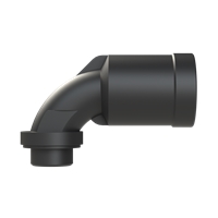 PMA M20 NW17 90DEG CURVED ELBOW IP69K BLACK