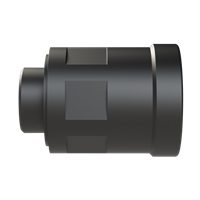 PMA M25 BLACK STRAIGHT FITTING IP69K (20mm Conduit