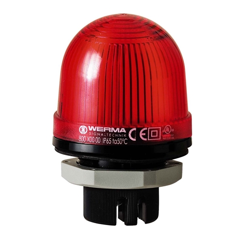 WERMA 230VAC RED LED PERMANENT BEACON