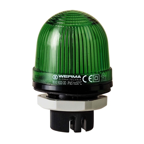 WERMA PERMENENT BEACON 230V GREEN