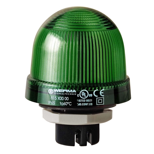 WERMA PERMANENT BEACON EM 12-230VAC/DC GN