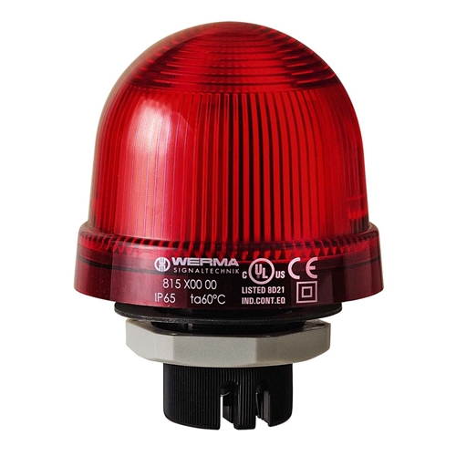 WERMA Flashing Beacon Installation 24VDC Red