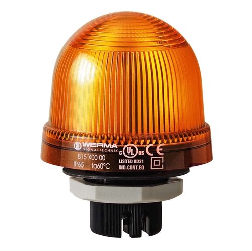 WERMA Flashing Beacon Installation 24VDC AMBER