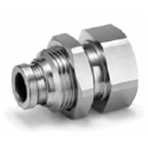 SMC 1/4 -8MM METAL BULKHEAD FITTING