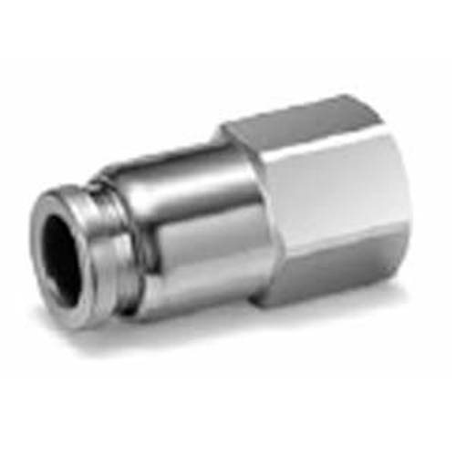 SMC NICKEL PLATED BULKHEAD 8MM X 1/4