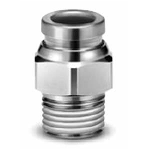 SMC NICKLE PLATED BRASS MALE CONNECTOR 6mm x G1/4