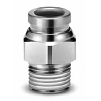 SMC NICKEL PLATED MALE CONNECTOR 6mm x 1/8