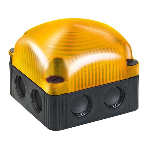 WERMA LED PERMANENT SQD BEACON 24VDC YELLOW