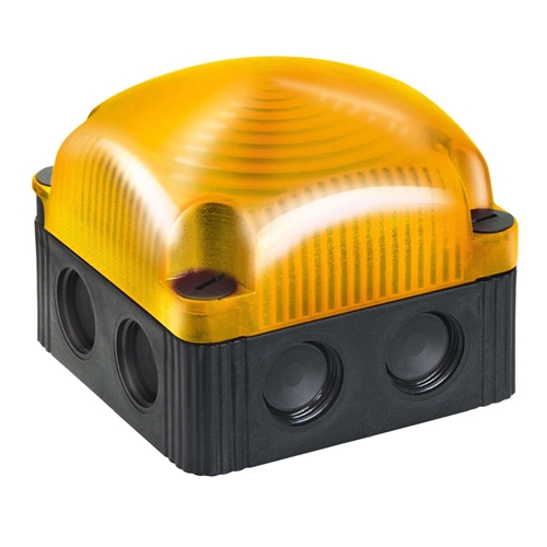 Werma LED Doucle Flash Square Beacon 24VDC Yellow