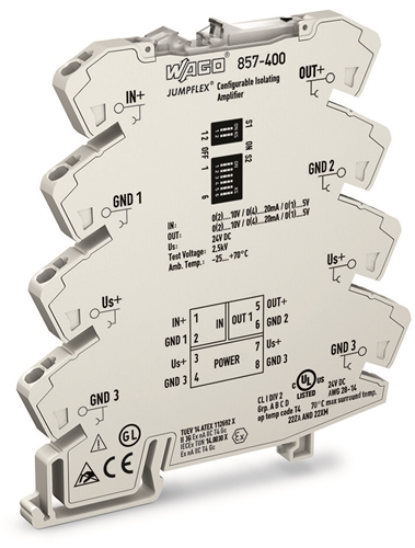 WAGO JUMPFLEX TRANSDUCER ISOL AMPLIFIER