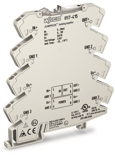 WAGO JUMPFLEX TRANSDUCER ISOLATION AMPLIFIER FIXED