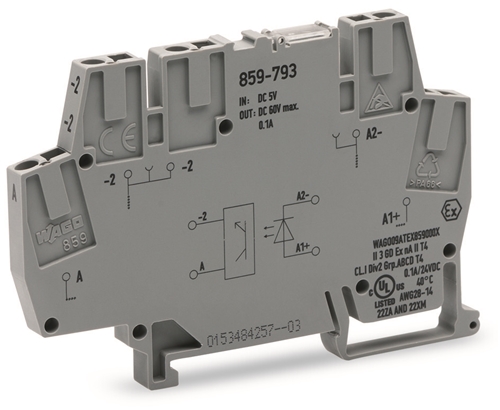 WAGO OPTO-COUPLER NOM I/P 5VDC O/P 20-60VDC