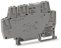 Wago Optocoupler Terminal Block, 24 Vdc Gray