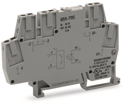 WAGO OPTOCOUPLER 5V IN; TTL; 3-30V DC OUT