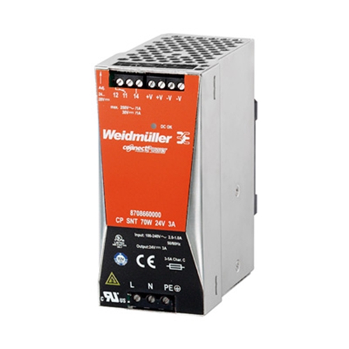 WEIDMULLER POWER SUPPLY 24VDC 3A CP SNT