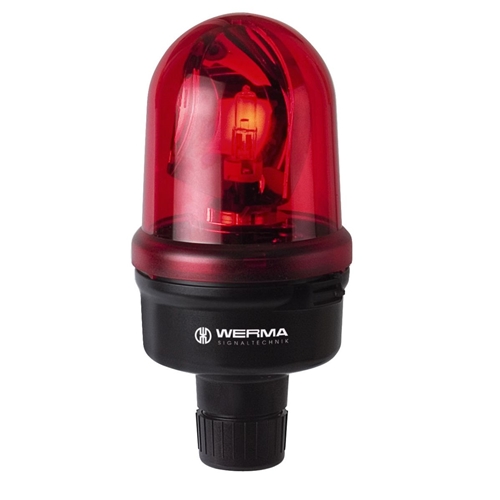 WERMA 24V RED ROTATING MIRROR BEACON