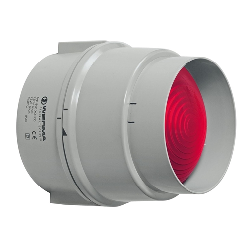 WERMA PERMANENT BEACON 12-240V RED