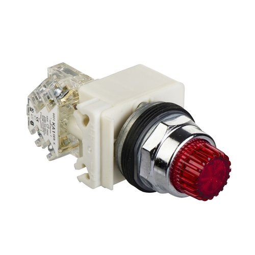 SCHNEIDER 30MM ILL LED PUSHBUTTON 24VDC RED