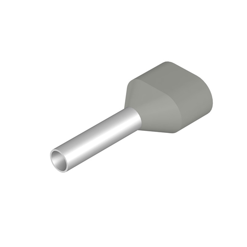 WEIDMULLER TWIN FERRULE 0.75MM GREY