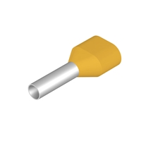 WEIDMULLER BOOTLACE FERRULE 1MM YELLOW