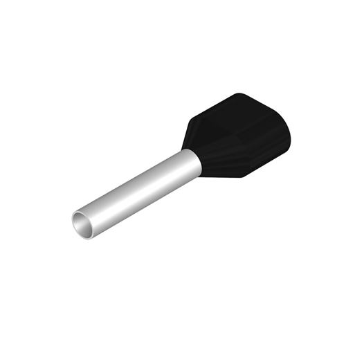 WEIDMULLER 1.5MM FERRULE BLACK DOUBLE