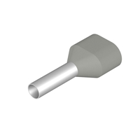 WEIDMULLER TWIN ENTRY GREY FERRULE 2.5MM