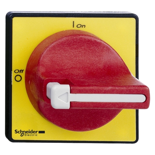 SCHNEIDER RED/YELLOW HANDLE 60X60MM SINGLE HOLE