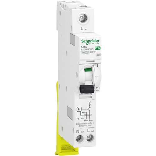 SCHNEIDER PoN 10A C TYPE 30mA RCBO