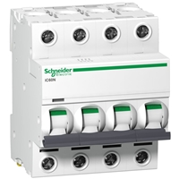 SCHNEIDER 4 pole D curve MCB 10 amp