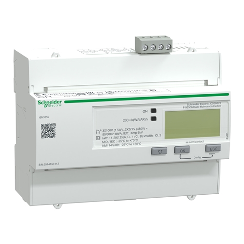 Schneider Electric iEM3355 energy meter - 125 A