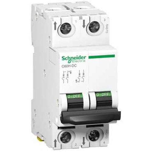 SCHNEIDER C60H-DC 500VDC 1A 2P C CIRCUIT BREAKER