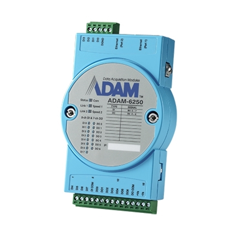 ADAM 15-ch Isolated Digital I/O Modbus TCP Module