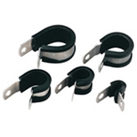 HELLERMANN  ALUMINIUM P CLIP BLACK CABLE DIAM