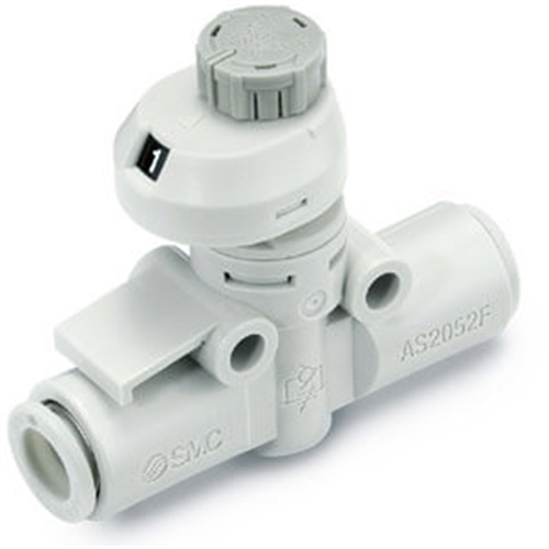 SMC 6MM INLINE FLOW CONTROL VALVE WITH SCALE