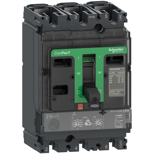 Schneider Electric NSX100HB1 3P 75kA ML 2.2 M 100A