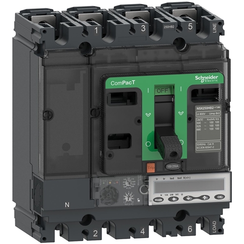 Schneider Electric NSX250R 4P 200kA ML 5.2 E 250A