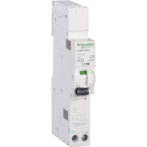 SCHNEIDER IKQE RCBO 1PPNS 32A B 30MA A-TYPE