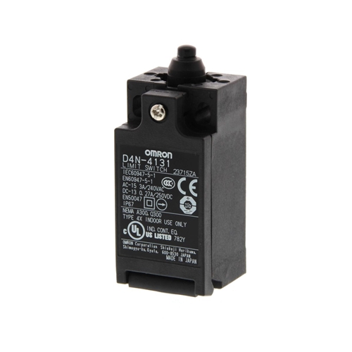 Omron Limit switch, Top plunger, 2NC (slow-action)