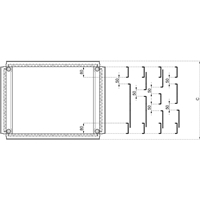 SCHNEIDER Plain Cab Gland Plate 600X800 SF