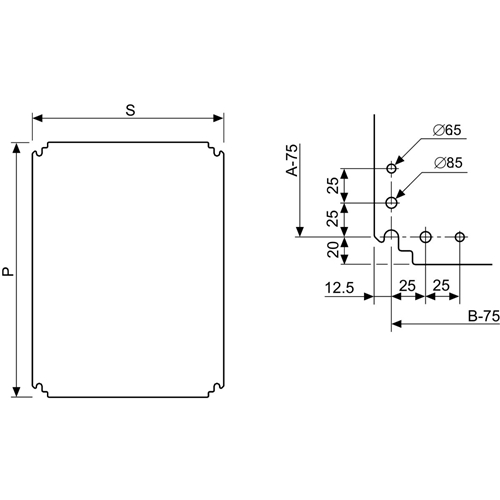 SCHNEIDER POLYESTER MOUNTING PLATE