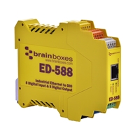 Brainboxes Ethernet to 8 Digital Inputs + 8
