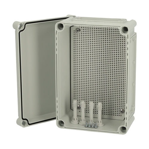 Fibox Flanged Base with screws for mounting